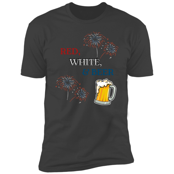 Red, White, & Beer Short Sleeve T-Shirt