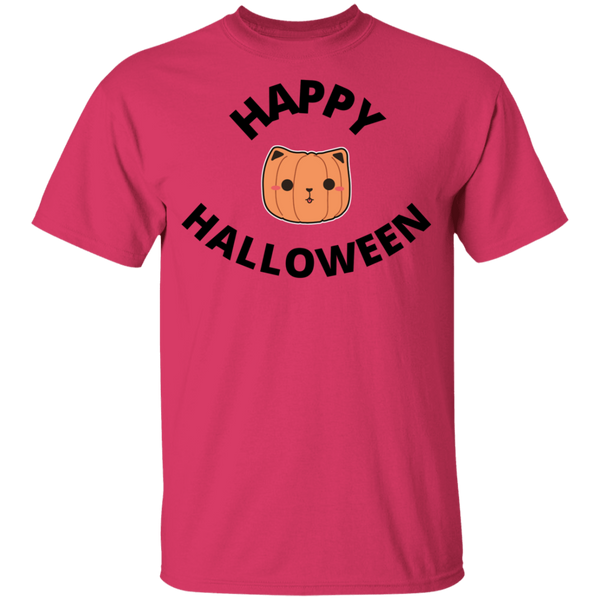 Happy Halloween Cat Head Jack-O-Lantern Youth T-Shirt