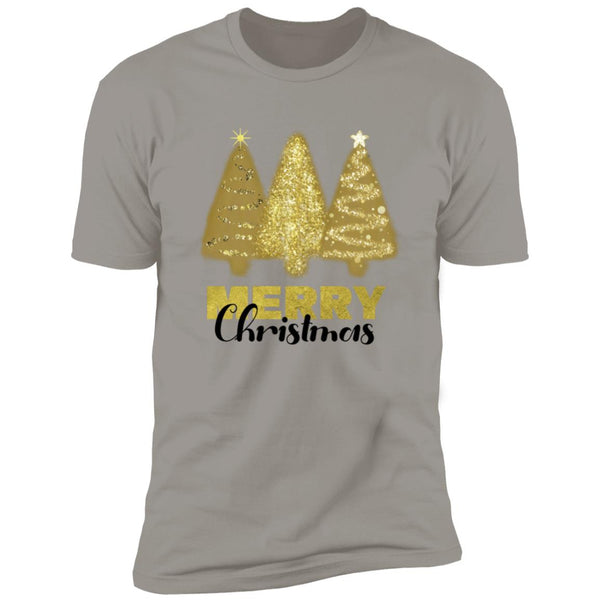 Gold Merry Christmas Trees T-Shirt