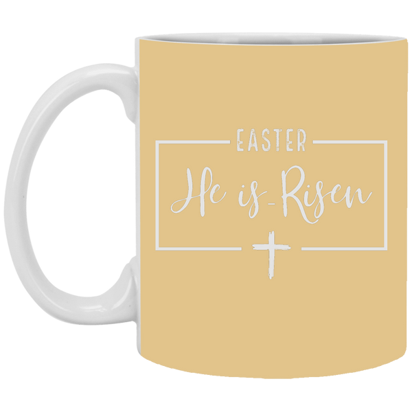 Easter He Is Risen Cross Mug