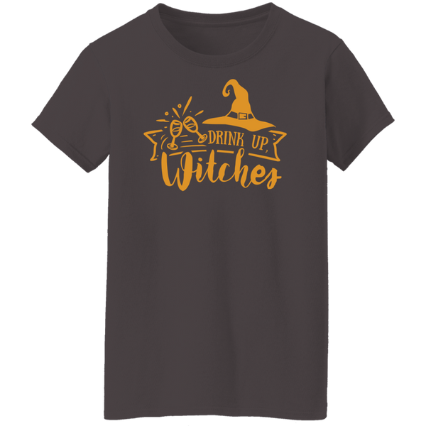 Drink Up Witches Ladies T-Shirt