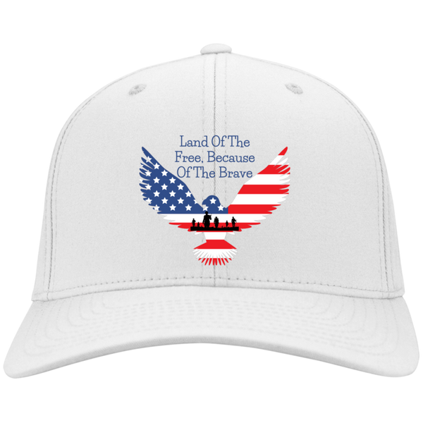 Land Of The Free Because Of The Brave Twill Cap