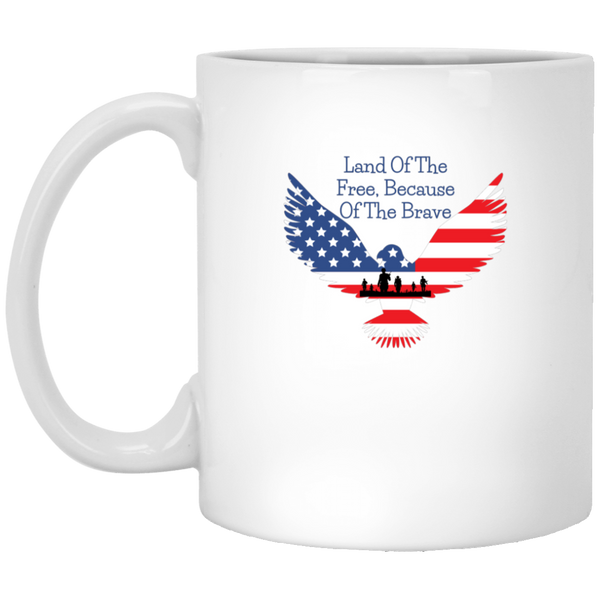 Land Of The Free, Because Of The Brave Mug