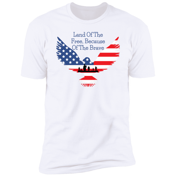 Land Of The Freee Because Of The Brave Premium Short Sleeve T-Shirt