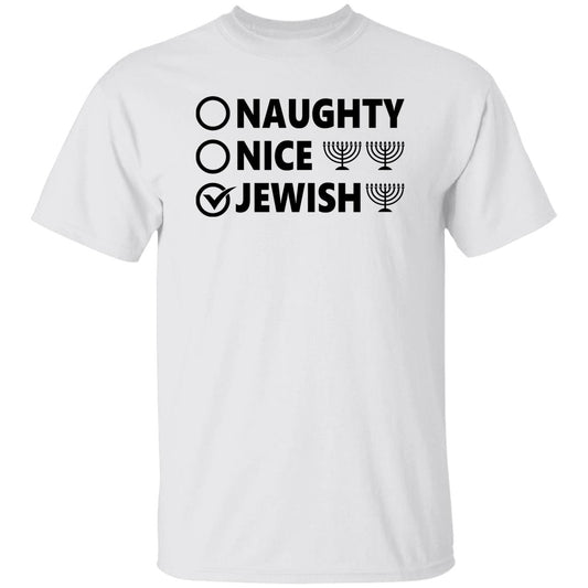 Naughty, Nice, JewishT-Shirt