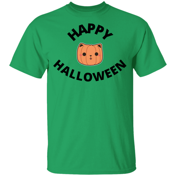 Happy Halloween Cat Head Jack-O-Lantern Youth T-Shirt