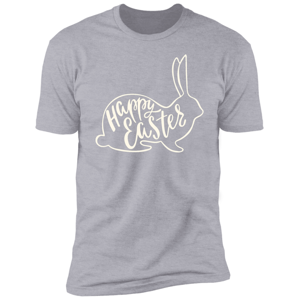 Happy Easter Rabbit Outline T-Shirt