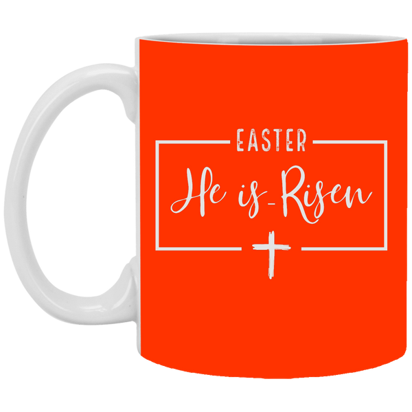 Easter He Is Risen Cross Mug