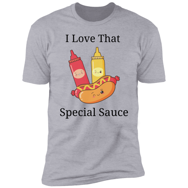 I Love That Special Sauce Hot Dog & Sauce Bottles Short Sleeve T-Shirt