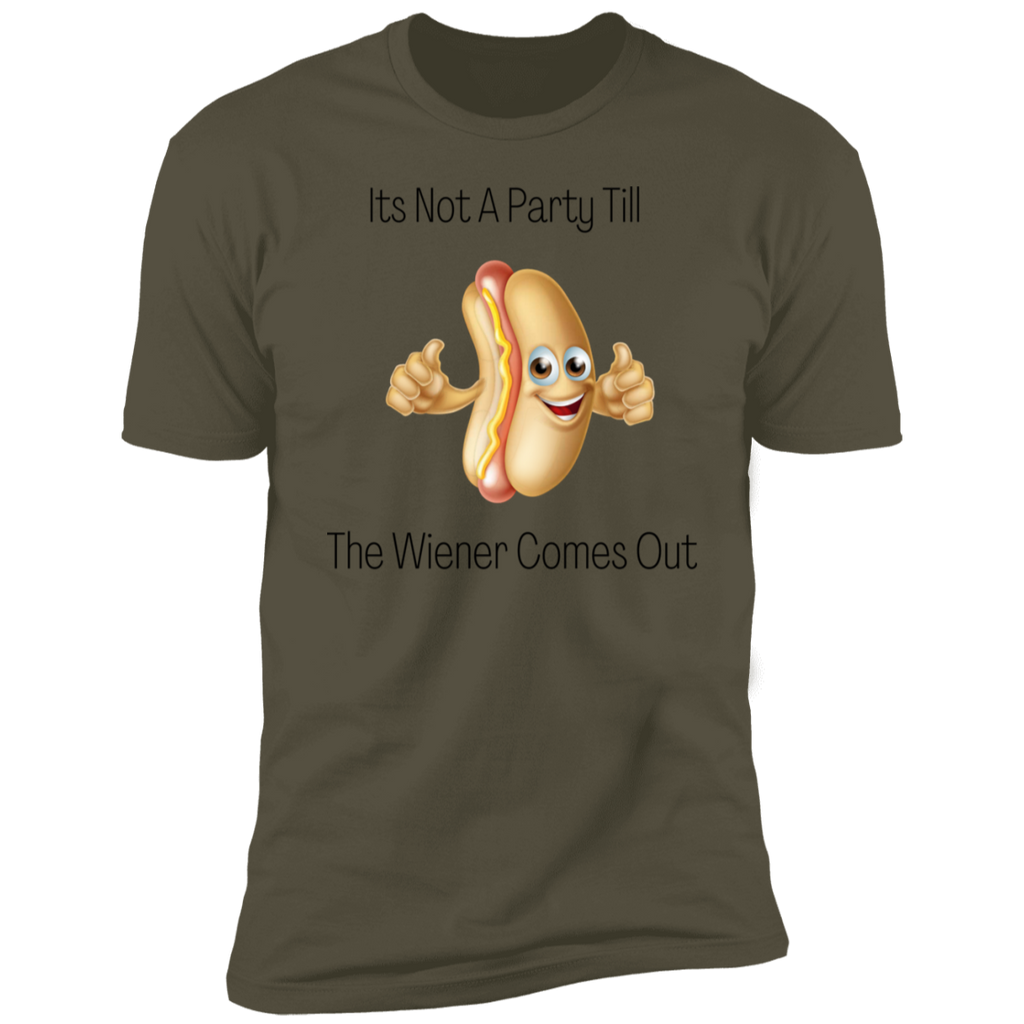 Its Not A Party Till The Wiener Comes Out  Short Sleeve T-Shirt