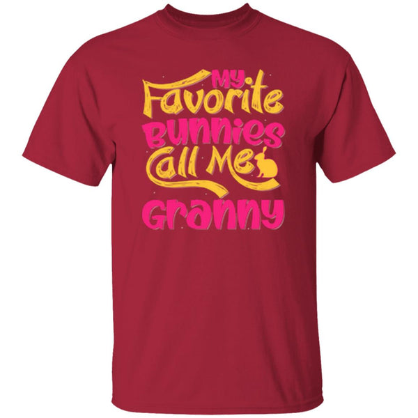 My Favorite Bunnies Call Me Granny T-Shirt