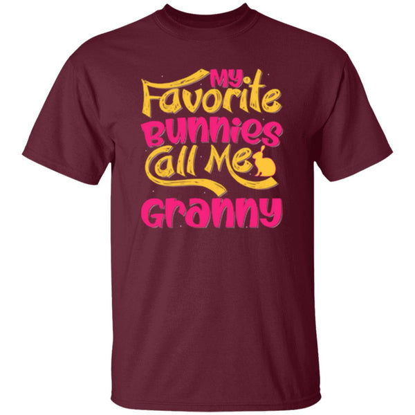 My Favorite Bunnies Call Me Granny T-Shirt