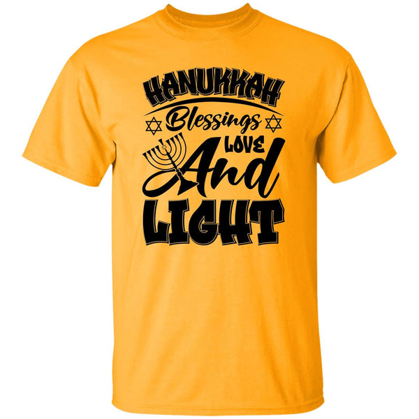 Hanukkah Blessings, Love, & Light T-Shirt