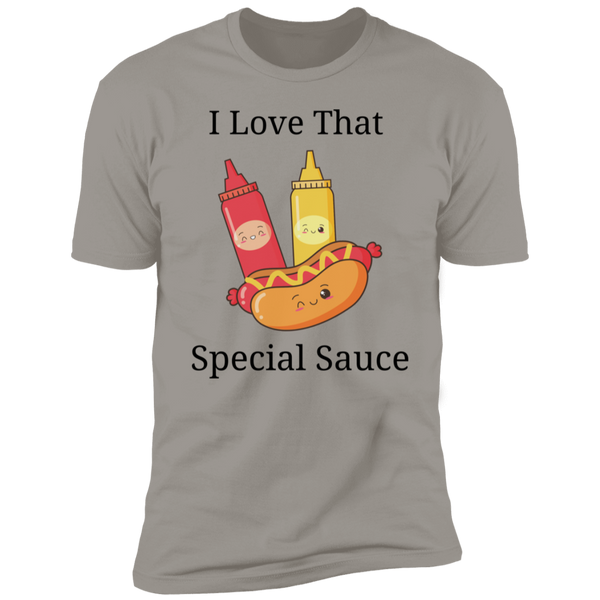 I Love That Special Sauce Hot Dog & Sauce Bottles Short Sleeve T-Shirt