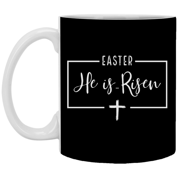 Easter He Is Risen Cross Mug