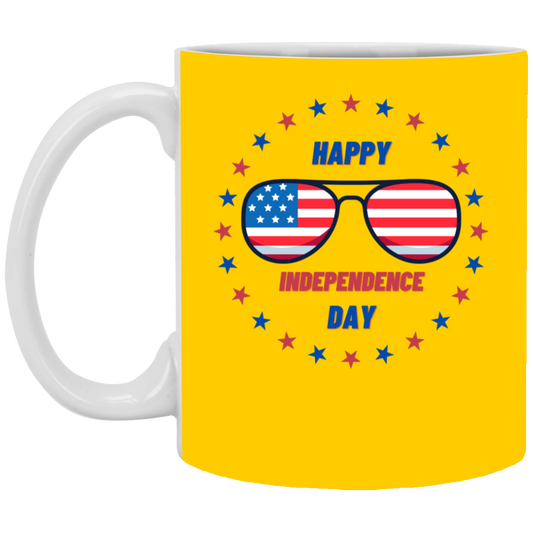 Happy Independence Day Sunglasses Mug