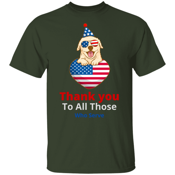 Thank You To All Those Who Served Youth T-Shirt