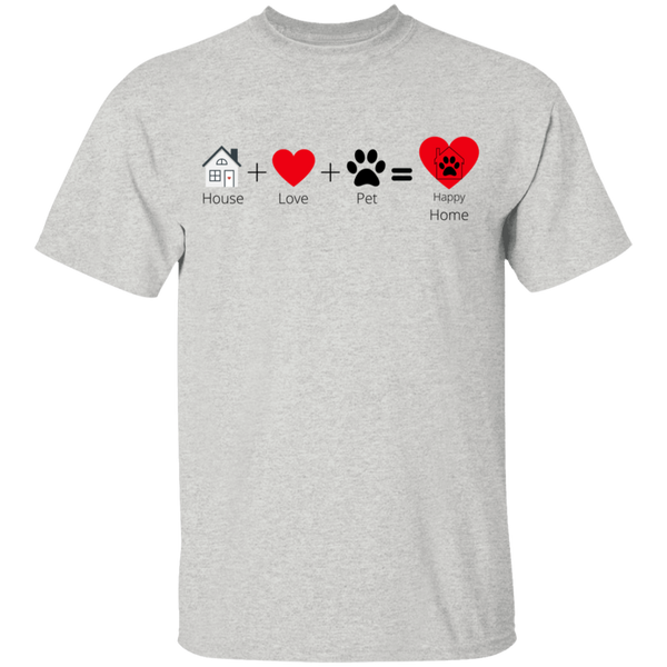 House +Love+ Pet = Happy Home Youth T-Shirt