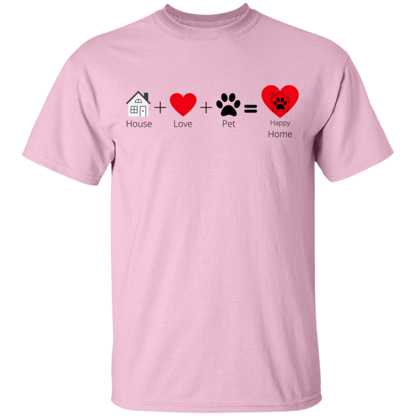 House +Love+ Pet = Happy Home Youth T-Shirt