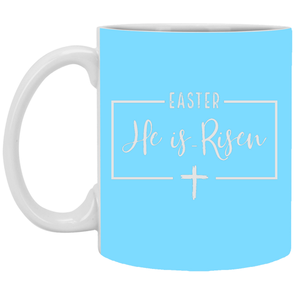 Easter He Is Risen Cross Mug