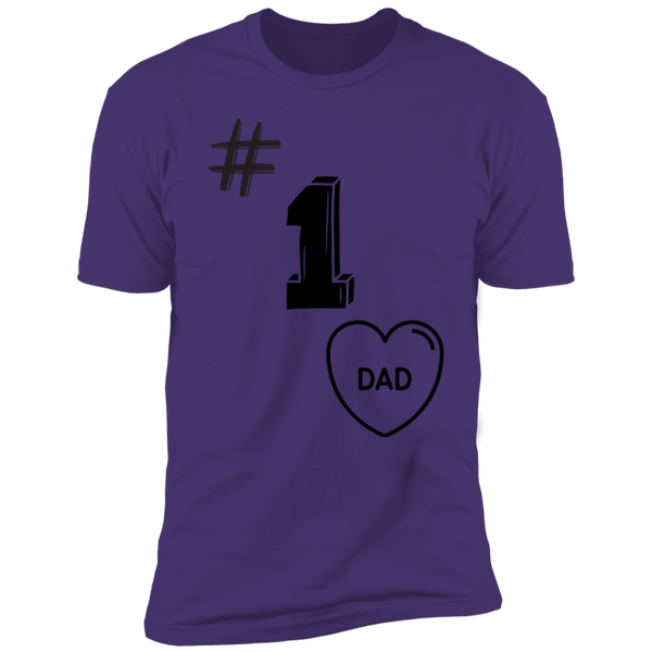 #1 DAD Heart T-Shirt