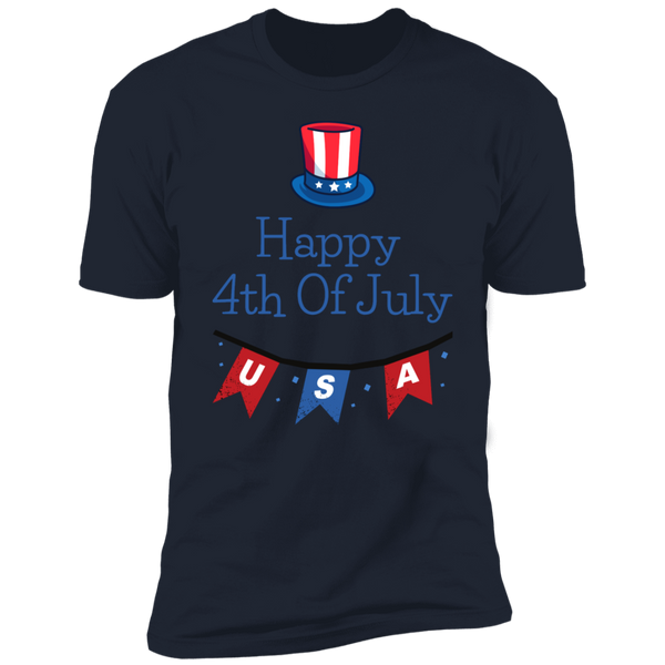 Happy 4th Of July - USA Short Sleeve T-Shirt