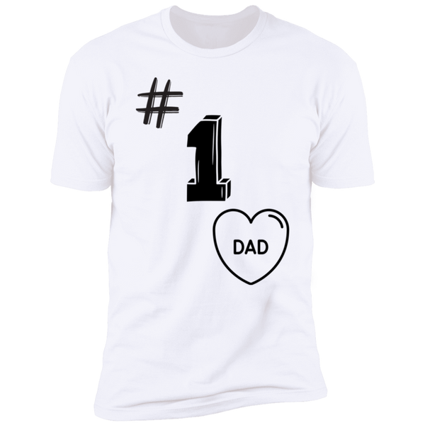 #1 DAD Heart T-Shirt