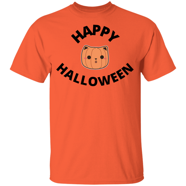 Happy Halloween Cat Head Jack-O-Lantern Youth T-Shirt