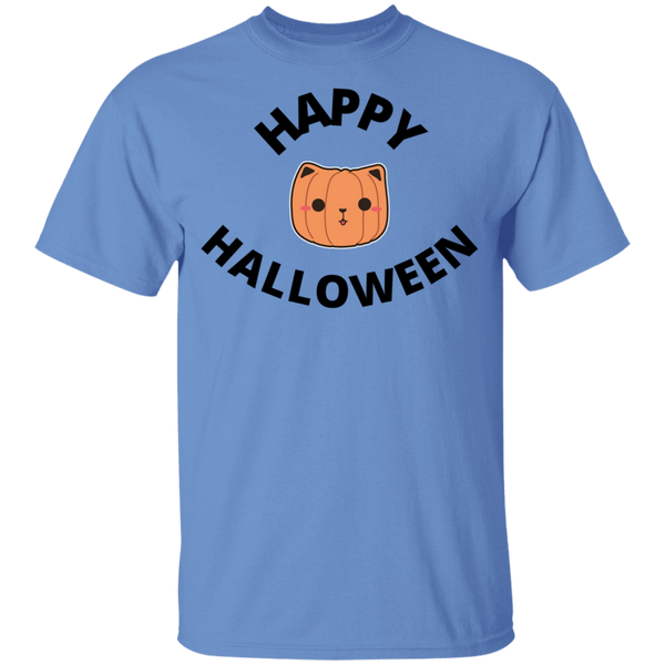 Happy Halloween Cat Head Jack-O-Lantern Youth T-Shirt