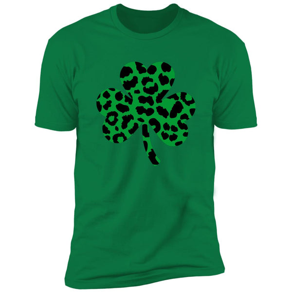 Green Leoprade Shamrock Clover T-Shirt