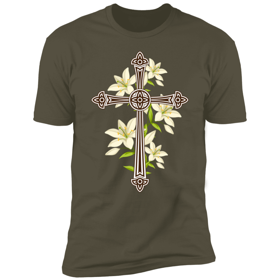 Flowery Cross T-Shirt