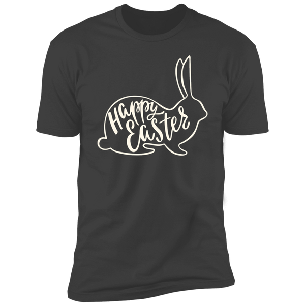 Happy Easter Rabbit Outline T-Shirt