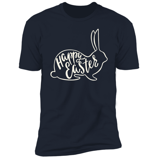 Happy Easter Rabbit Outline T-Shirt