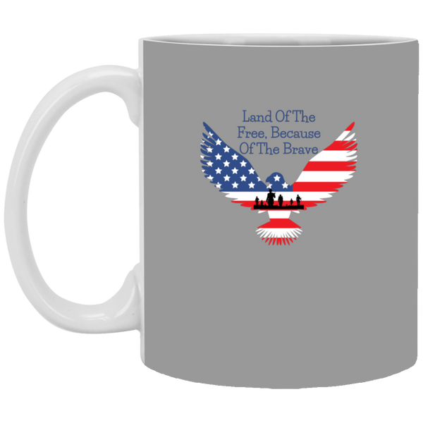 Land Of The Free, Because Of The Brave Mug