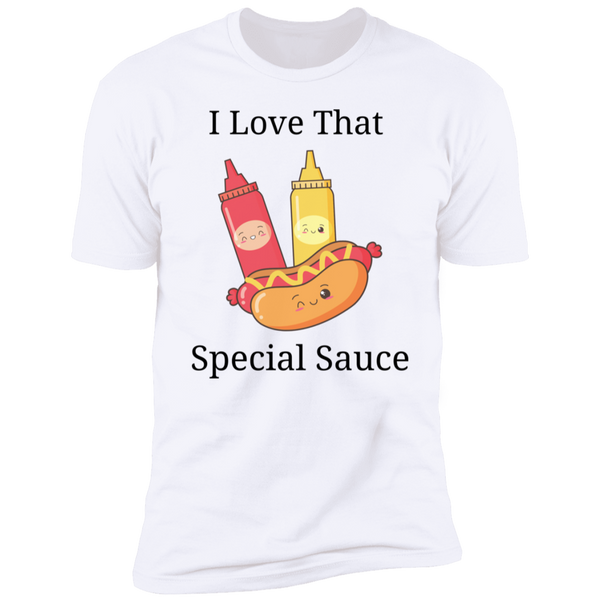 I Love That Special Sauce Hot Dog & Sauce Bottles Short Sleeve T-Shirt