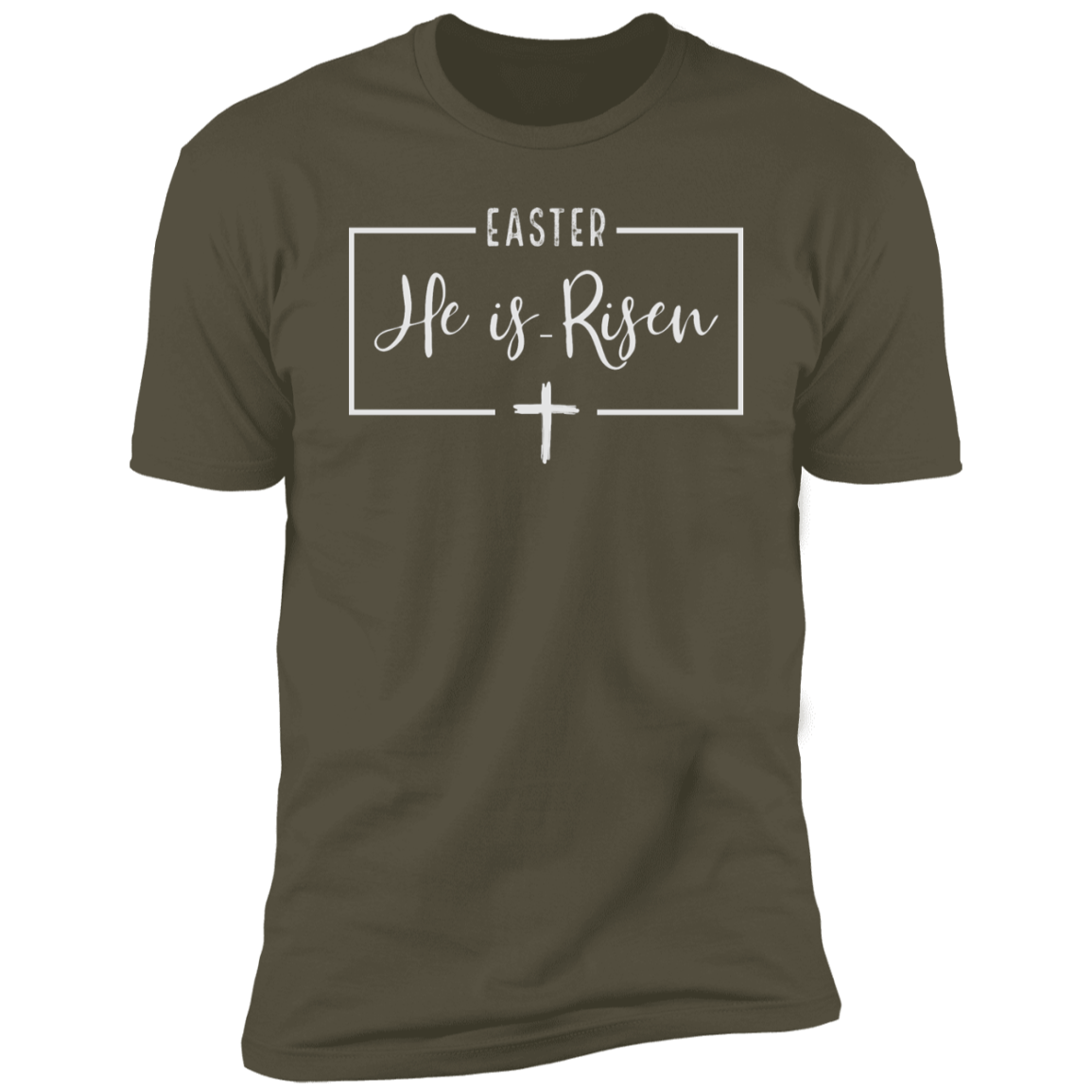 Easter He Is Risen Cross T-Shirt