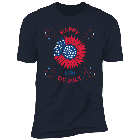 Happy 4th Of July Sun Flower T-Shirt