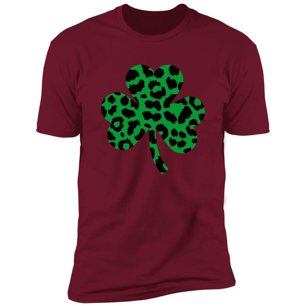 Green Leoprade Shamrock Clover T-Shirt