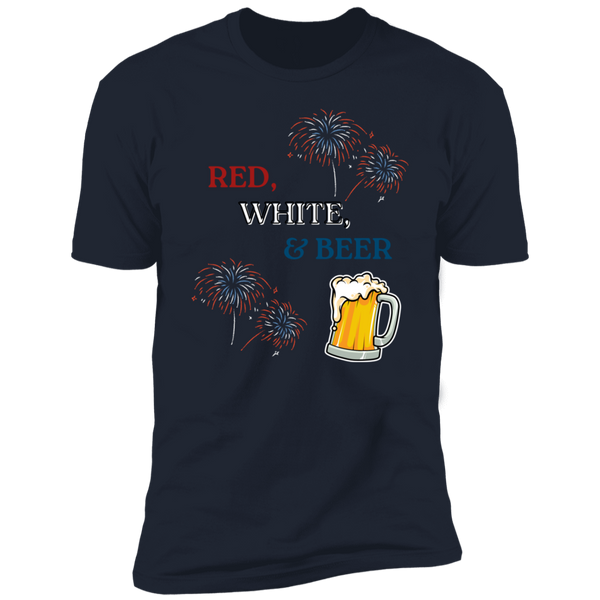Red, White, & Beer Short Sleeve T-Shirt