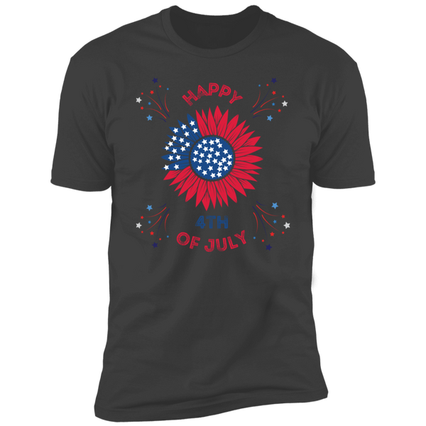 Happy 4th Of July Sun Flower T-Shirt