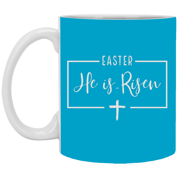 Easter He Is Risen Cross Mug