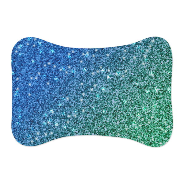 Blue And Green Cat Feeding Mat