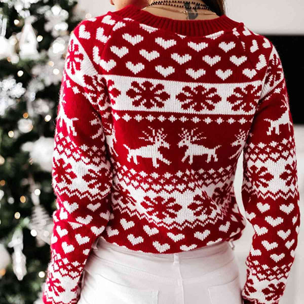 Christmas Raglan Sleeve Sweater