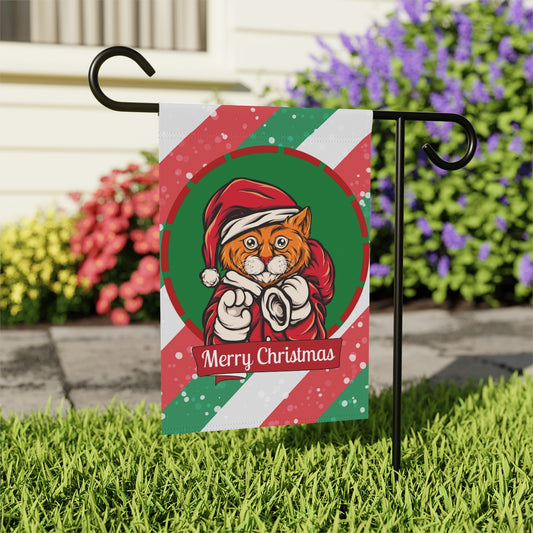 Merry Christmas Cat Banner