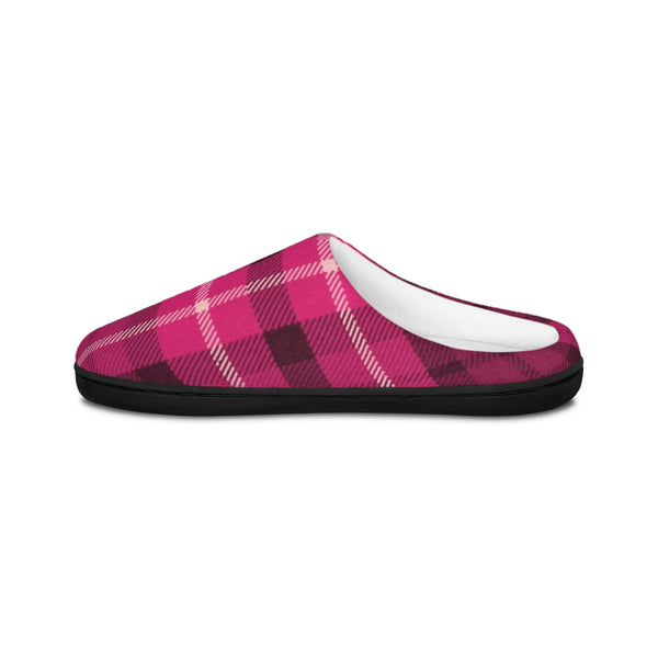 Pink Plade Women's Slippers