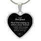 To My Best Friend | Heart - Luxury Necklace