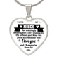 To A Niece | I Love You | Heart - Luxury Necklace