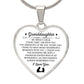 To My Granddaughter | I Love You | Heart - Luxury Necklace