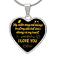 To A Sister | I Love You | Heart - Luxury Necklace
