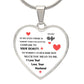 To My Wife | Love Your Husband | Heart - Luxury Necklace